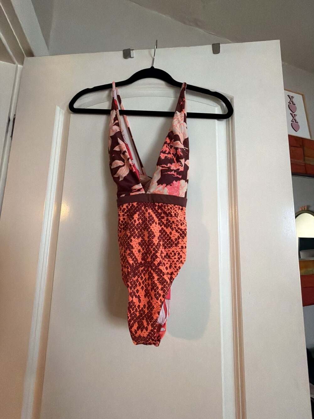 Maaji Reversible Floral and Animal Print Plunge One-Piece Swimsuit